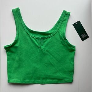 Wild Fable Green Cropped Tank - Size S